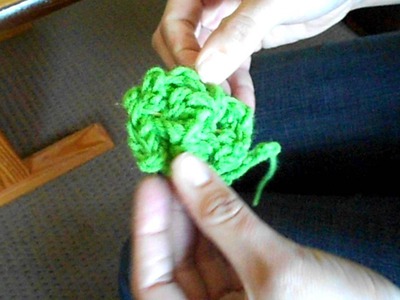 Finger Knit Flower Video #3