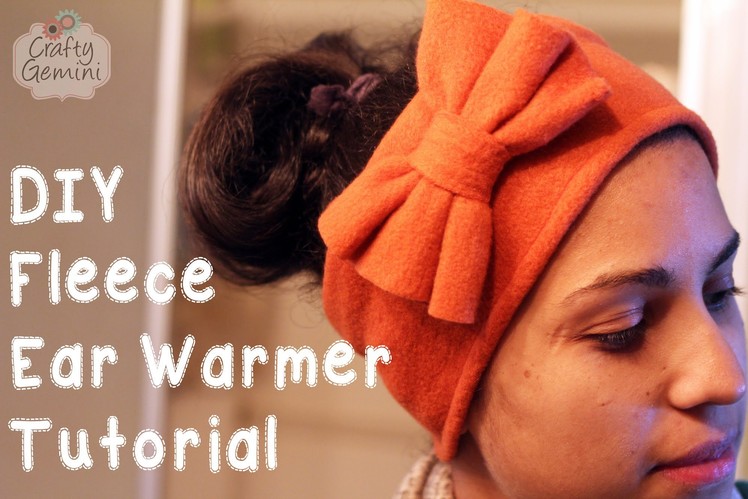 Fleece Ear Warmers- DIY Sewing Tutorial