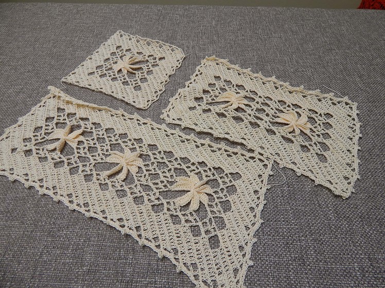 Flor 3D Rectangular Crochet parte 1 de 3