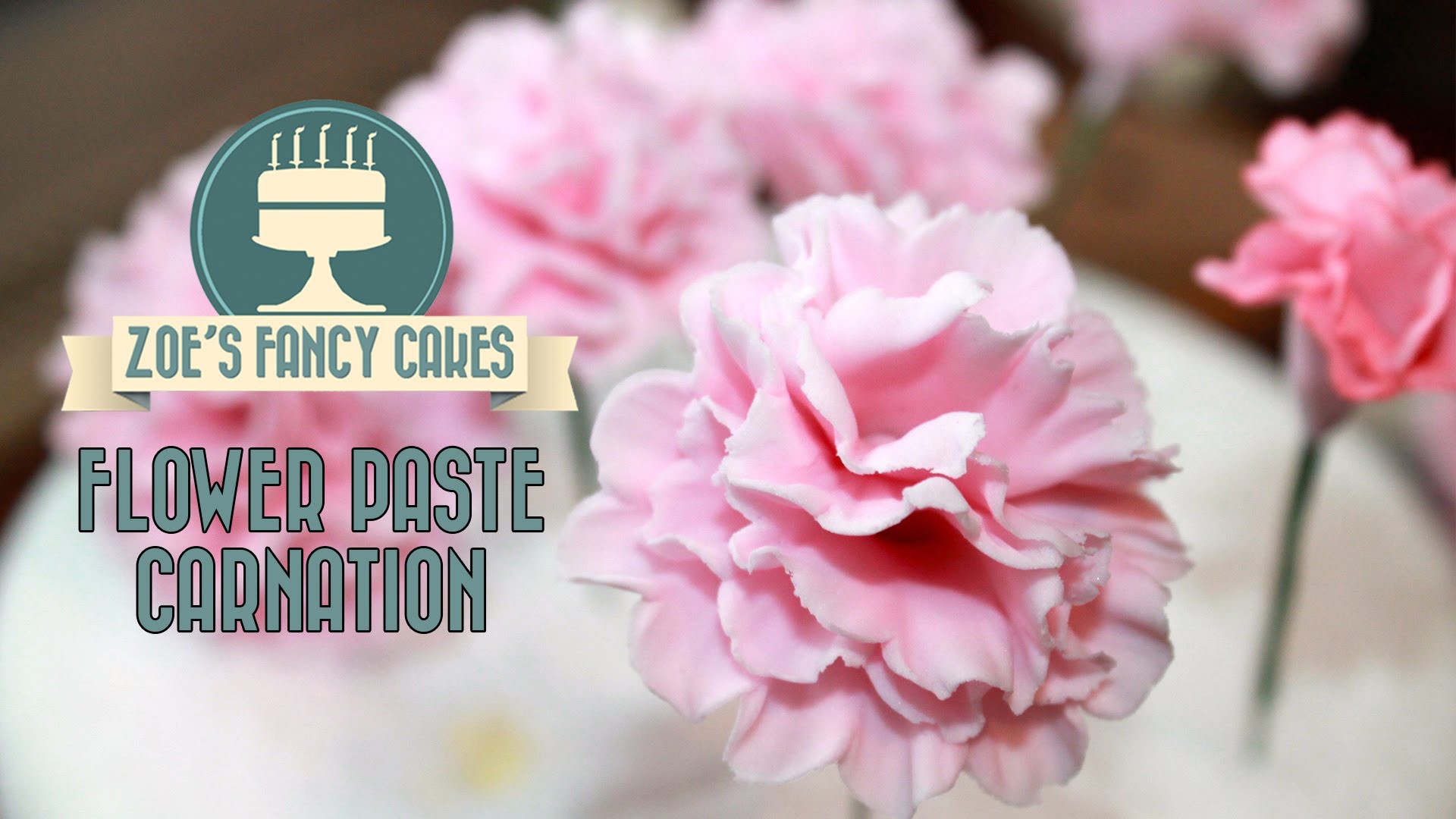 Flowerpaste carnations how to make sugar craft fondant carnations