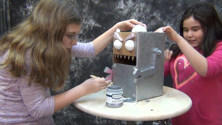 Foam Carving Craft Tutorial: Evil Robot Valentine Mail Boxes