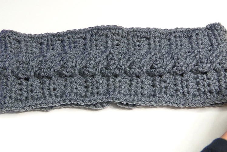 HOW TO CROCHET A HEADBAND USING CABLE CROCHET STITCH