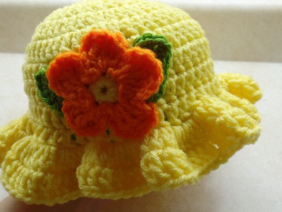 How To #Crochet Baby Crochet Toddler Springtime Hat #TUTORIAL DIY Crochet Free Crochet