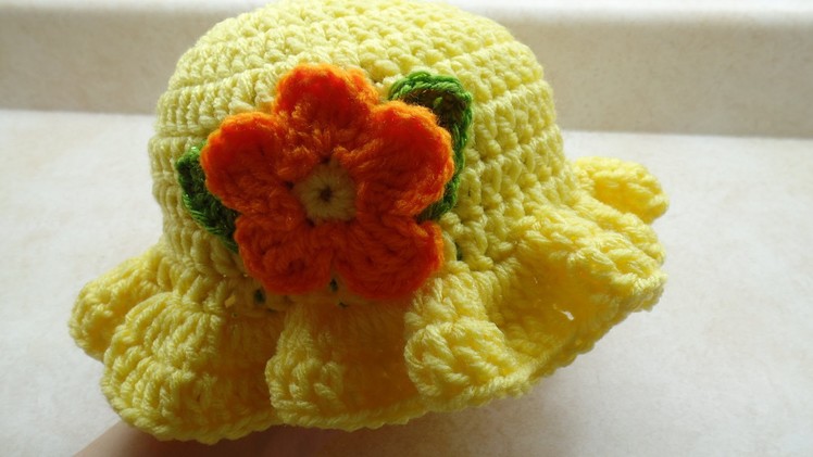 How To #Crochet Baby Crochet Toddler Springtime Hat #TUTORIAL DIY Crochet Free Crochet