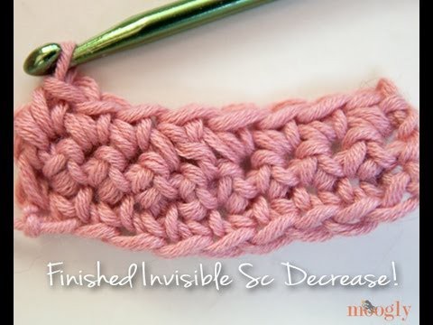 How to Crochet: Invisible Decreases (sc and dc)
