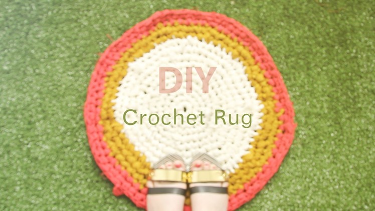 How To Crochet: Make a Fabric Rag Rug DIY Tutorial