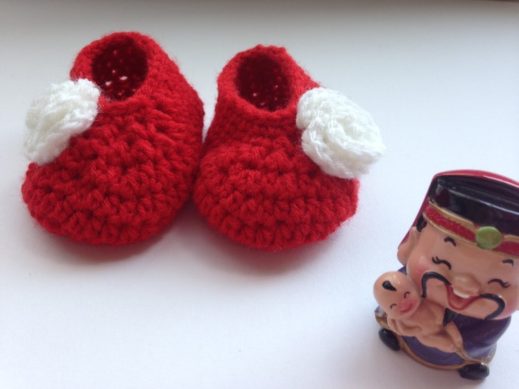 How to : Crochet newborn baby booties