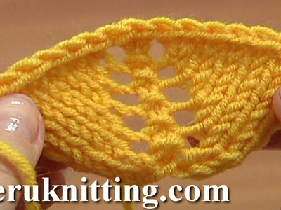 How to Increase In Knitting Using Yarn Overs Tutorial 8 Part 11 of 14 Decorative Increasing