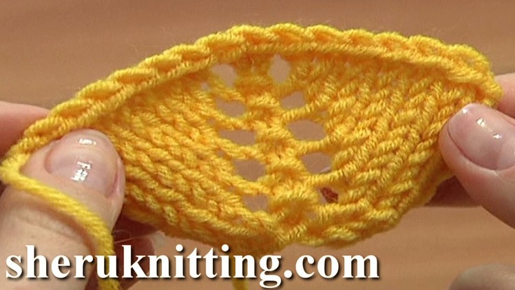 How to Increase In Knitting Using Yarn Overs Tutorial 8 Part 11 of 14 Decorative Increasing