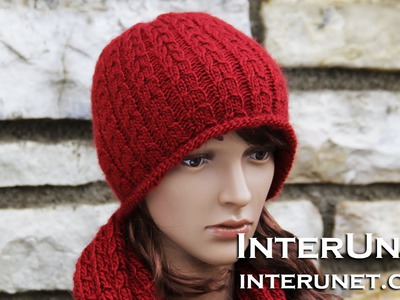 How to knit a hat - double braid stitch