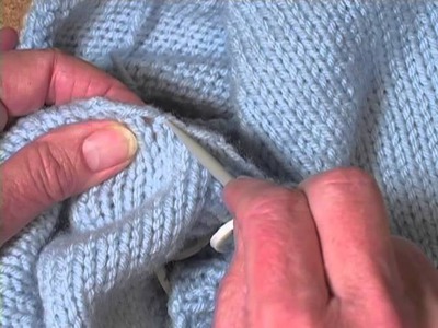 How to Knit a Sweater Part 14: Pick up and Knit the Collar