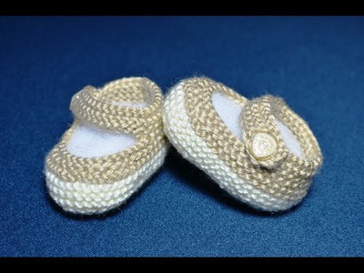How to Knit Basic Mary Jane Baby Booties Part 2 (Less Seaming and Knit in the round)