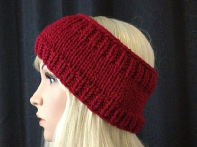 How to Knit Earwarmers.Headband by ThePatterfamily Pattern #5 │by ThePatterfamily