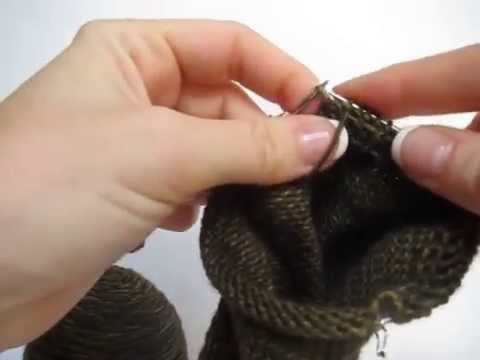 How to knit socks on 9" circular needles