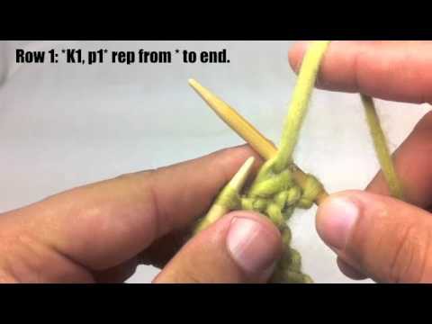 How to Knit The 1 x 1 Rib Stitch