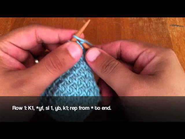 How to Knit the Half Linen Stitch