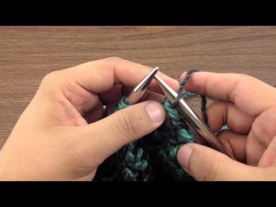 How to Knit the Simple Two Color Brioche Bind Off