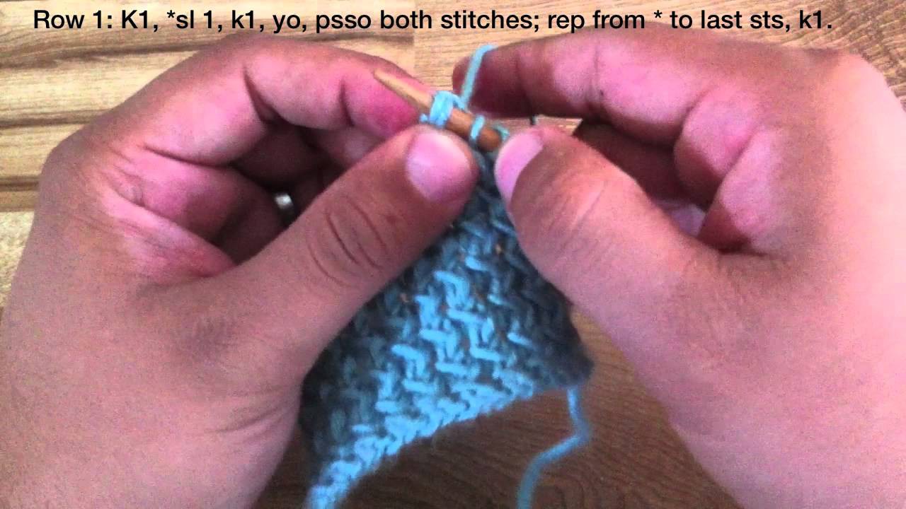 How to Knit the Slip Knit Yarn Over Pass Stitch (SKYP)