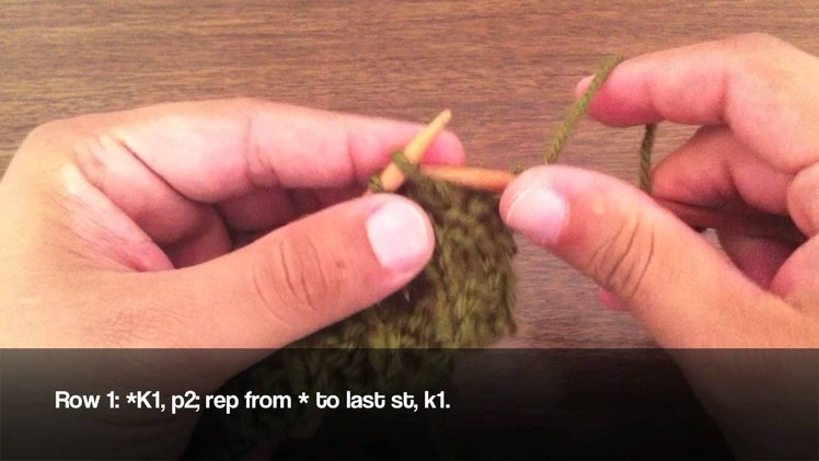 How to Knit the Waffle Stitch