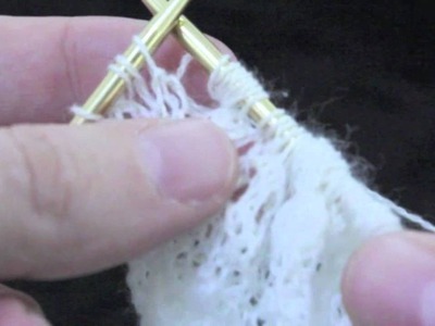 How to knit traditional Estonian Lace - technique of the nupp