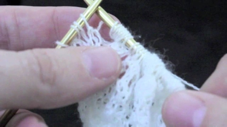 How to knit traditional Estonian Lace - technique of the nupp