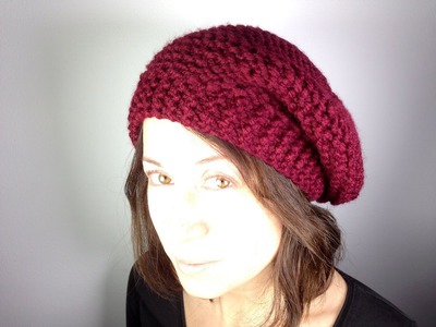 How to Loom Knit a Beret Hat (DIY Tutorial)