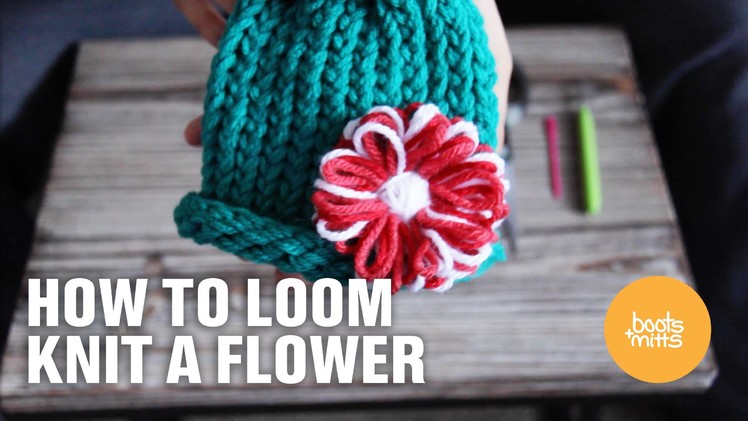 How to Loom Knit a Flower