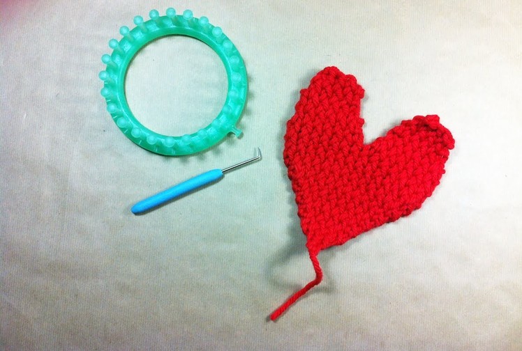How to Loom Knit a Heart Shape (DIY Tutorial)