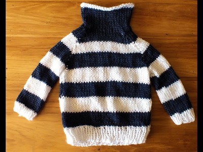 How to Loom Knit a Toddler Sweater