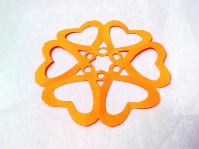 How to make a kirigami paper snowflake - 3 | Kirigami. Paper Cutting Craft, Videos and Tutorials.
