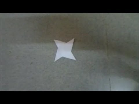 How to make a paper ninja star with one sheet- Origami craft for kids