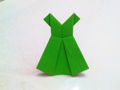 How to make an origami paper dress | Origami. Paper Folding Craft, Videos and Tutorials.