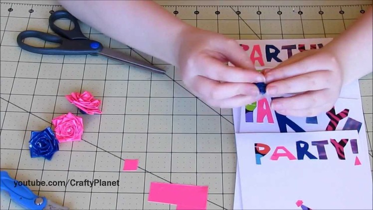 How To Make ★★COOL★★ Duct Tape Party Invitations (Duct Tape Crafts, Duct Tape Tutorial)