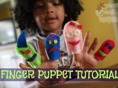How to Make Finger Puppets- NO SEW DIY Tutorial for Kids