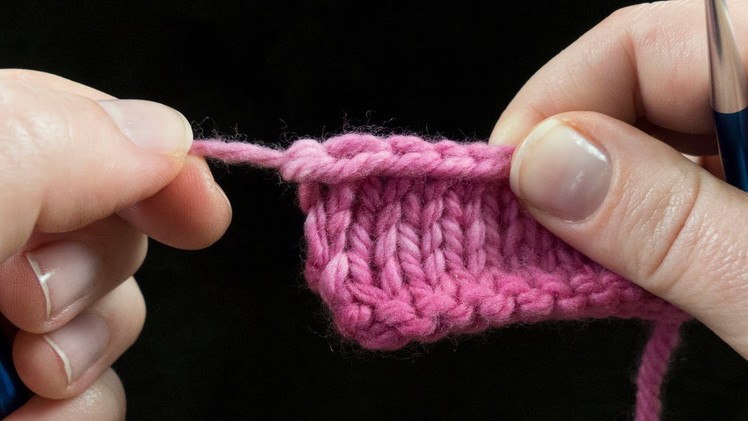 How To Neaten The Last Stitch of Your Bind-Off: Flat Knitting