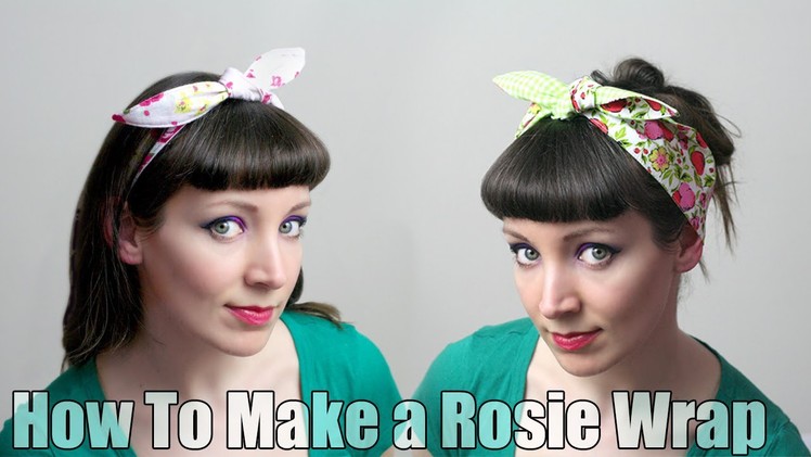 How To Sew a Rosie Wrap Hair Band - DiY Fashion Tutorial