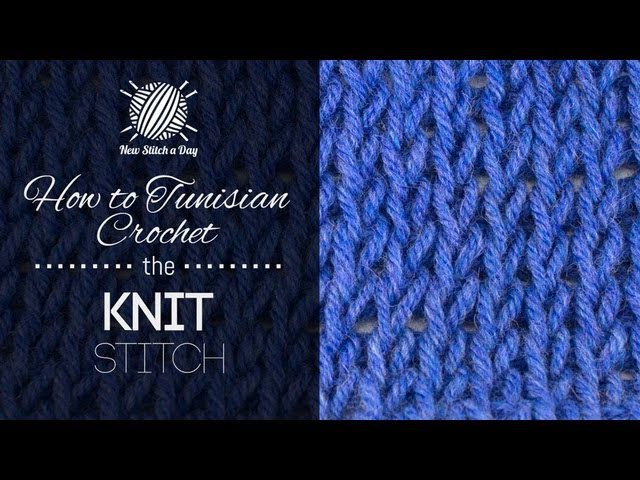How to Tunisian Crochet the Knit Stitch