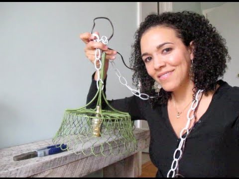 How to Upcycle a DIY Pendant Lamp: DIY TUTORIAL: Thrift Diving