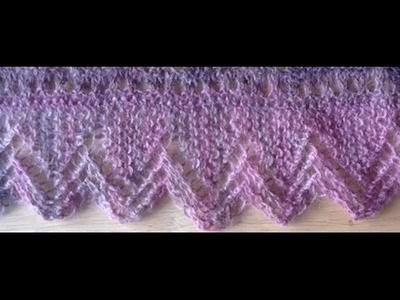 Knit Lace Edging Tutorial Video (part 1 and 2) - Lace Knitting Instruction