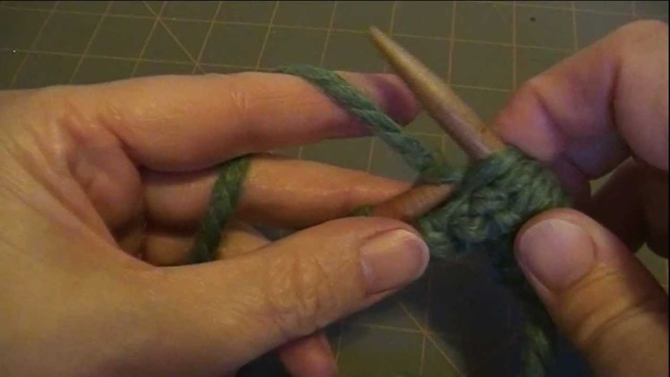 Knitting Basics:K2 P2 Rib stitch, Continental Method