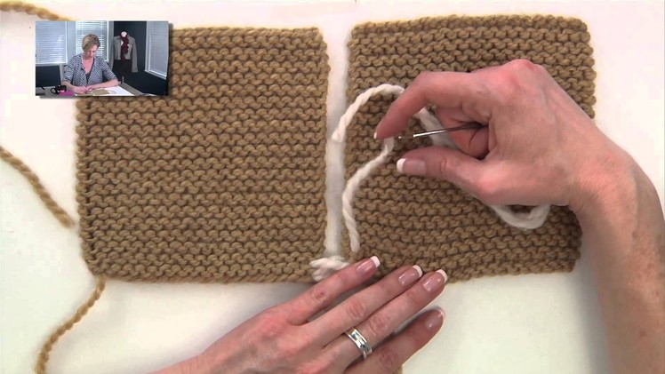 Knitting Help - Seaming Garter Stitch
