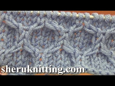 Knitting Honeycomb Cable Stitch Pattern Tutorial 14 Stitch Pattern Library