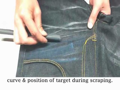 NI-MES DENIMing: 8216 Style Jeans - Whisker & Handsand DIY Tutorial