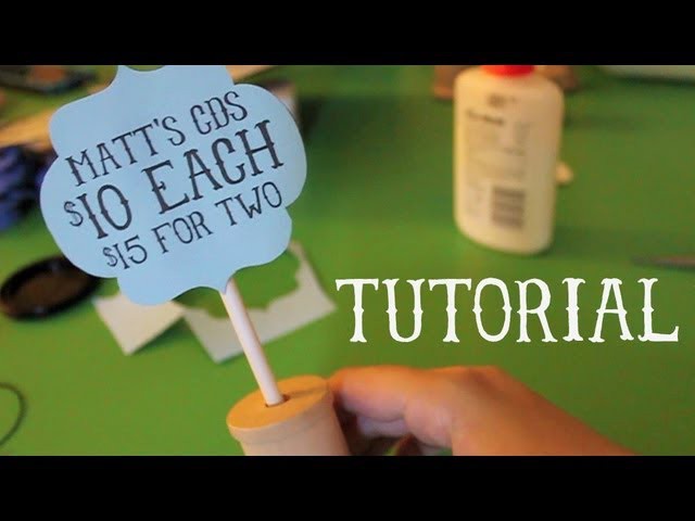 Plushie Sale and Craft Tutorial - Cute Paper Sign