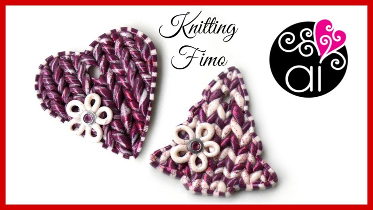 Polymer Clay Tutorial | DIY Knitting Fimo | Knit Effect | Ho imparato a lavorare a maglia :D