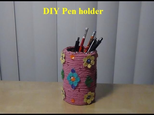 RECYCLE & DIY: Very easy pen (or spoon) holder in 5 minutes - Tutorial
