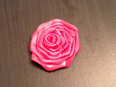 Ribbon Rose Flower Tutorial - Diy