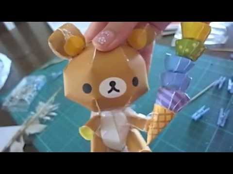 Rilakkuma paper craft tutorial