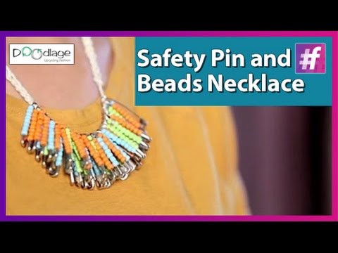 Safety Pin and Beads Necklace | Best Out of Waste Ideas | Diwali Special