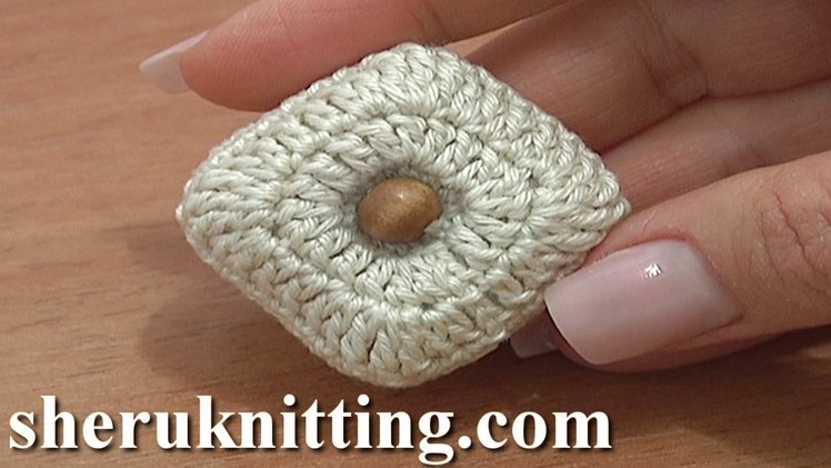 Stuffed Square Button Crochet Tutorial 3 Part 1 of 2 Crochet Increase Stitches